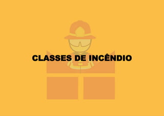 CLASSES DE INCÊNDIO
 