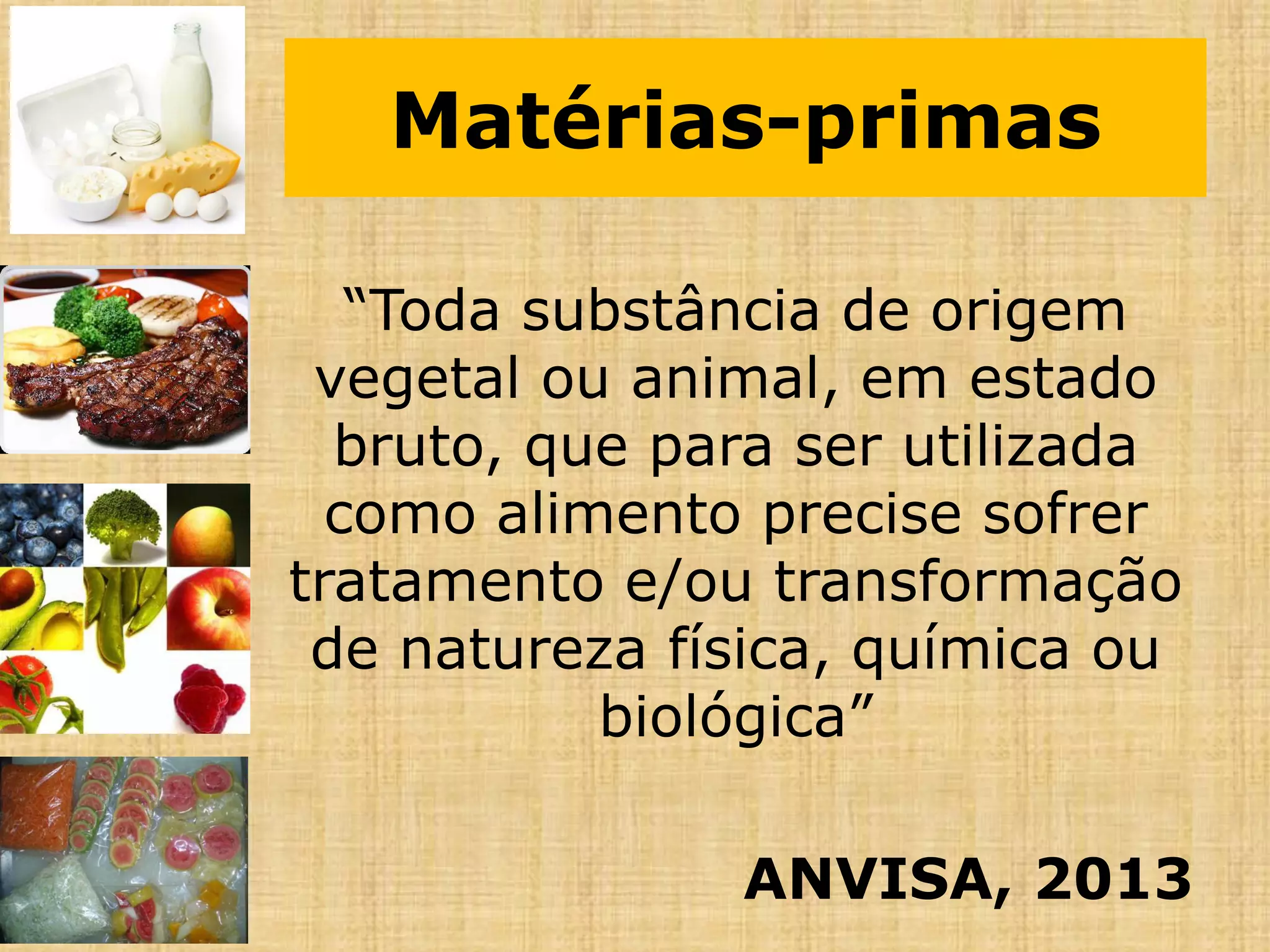 Aula 2 controle de matérias primas | PDF