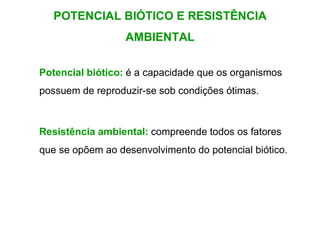 Jamc Botico Aula 2 sobre estudo da Ecologia potencial biótico | PDF
