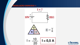 RESOLUÇÃO EXERCÍCIO 1:
 