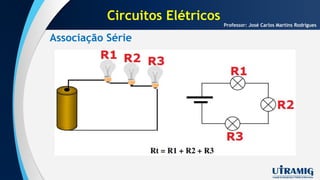 Associação Série
Professor: José Carlos Martins Rodrigues
Circuitos Elétricos
 