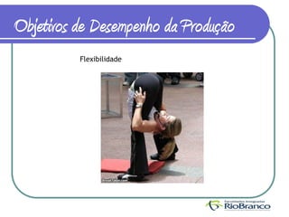 Objetivos de Desempenho da Produção
          Flexibilidade
 