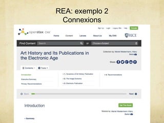 REA: exemplo 2
Connexions
 