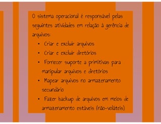 Gerência de Processos, Gerência de Memória - Sistemas Operacionais