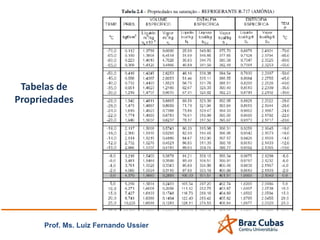 Tabelas de
Propriedades
Prof. Ms. Luiz Fernando Ussier
 