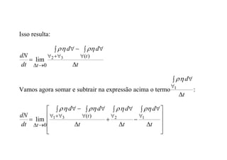Isso resulta:
t
d
d
dt
dN t
t 
 

 







)
(
0
3
2
lim



Vamos agora somar e subtrair na expressão acima o termo
t
d

 
1


:











 


 


 

 








 t
d
t
d
t
d
d
dt
dN t
t
1
2
3
1 )
(
0
lim






 