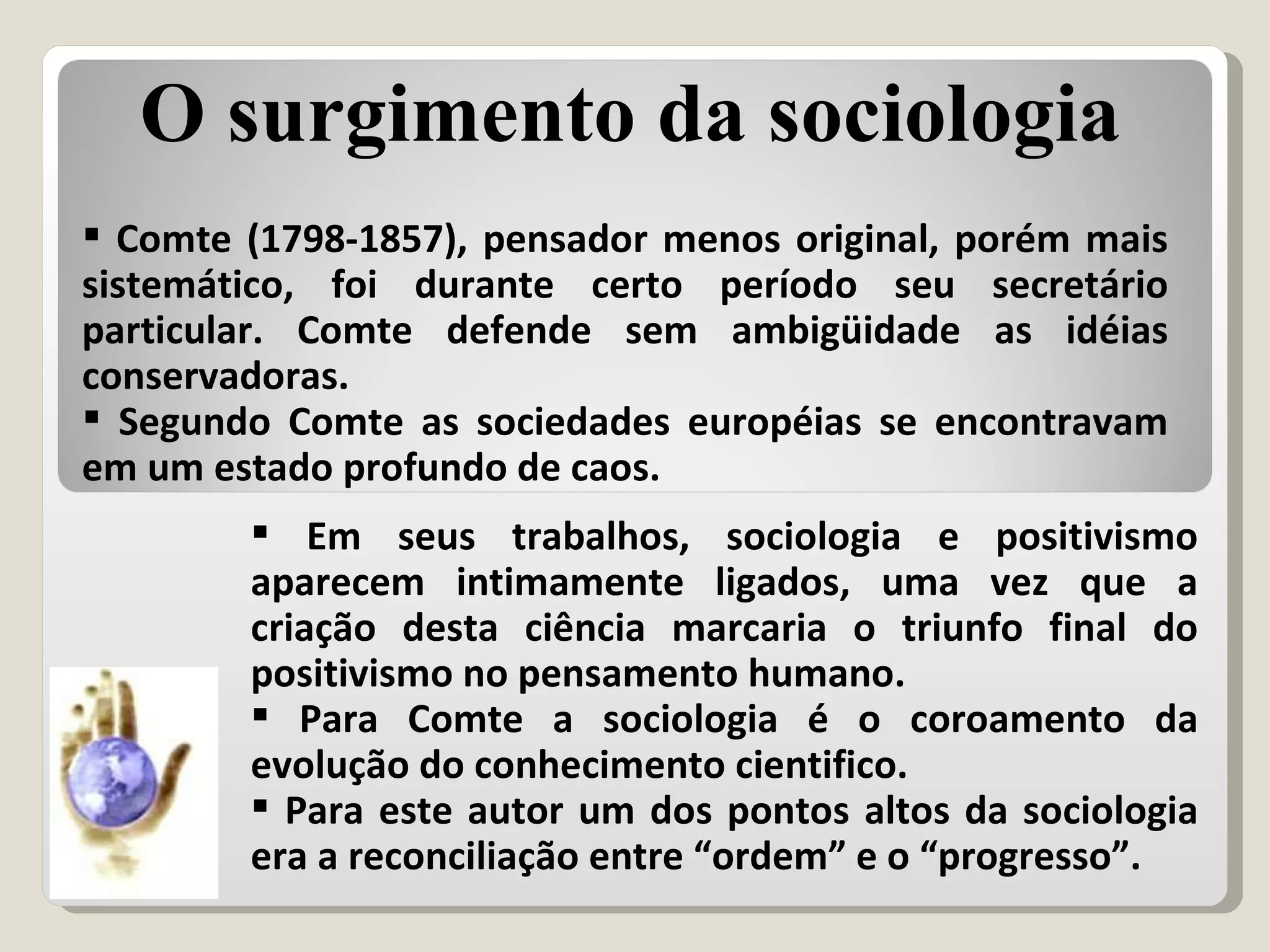 O QUE É SOCIOLOGIA? | PPT