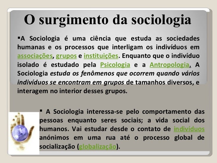 Como A Sociologia Ficou Conhecida Em Seu Surgimento