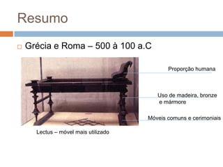 Aula 3 - história do mobiliário | PPTX