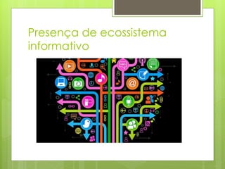Presença de ecossistema
informativo
 