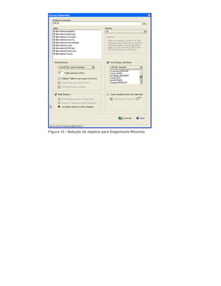 Figura 12 - Seleção de objetos para Engenharia Reversa
 