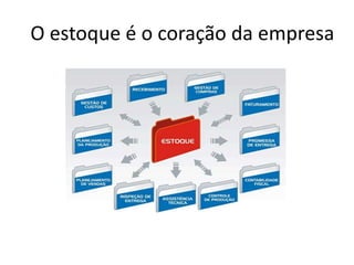 O estoque é o coração da empresa
 