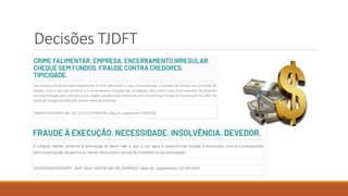 Decisões TJDFT
 