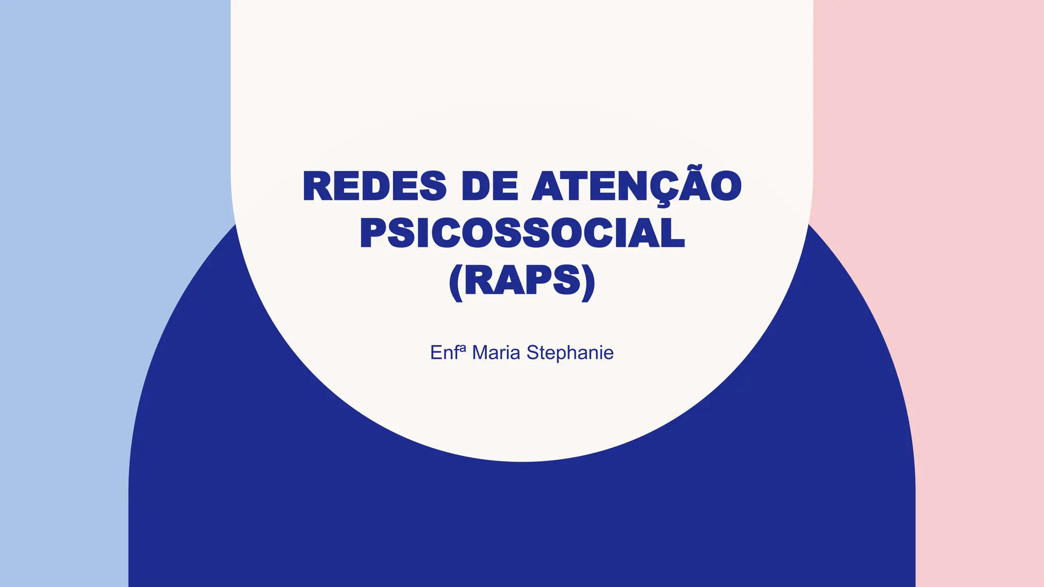 Sus Raps SAUDE MENTAL - REDES DE ATENÇÃO PSICOSSOCIAL (RAPS) | PPTX