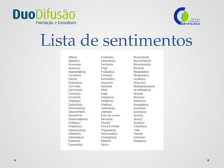 Lista de sentimentos
 