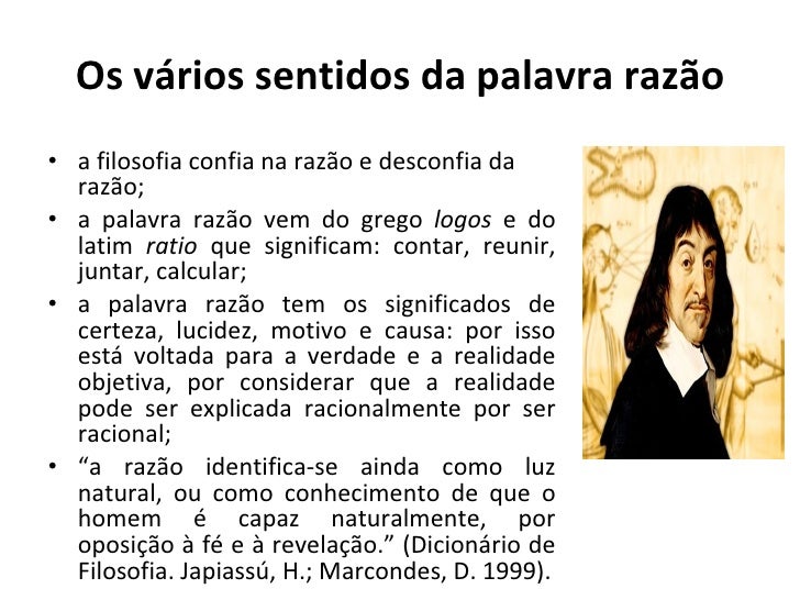 Significado Da Palavra Razão No Dicionario De Filosofia