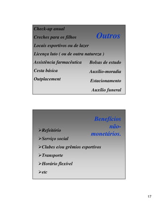 Aula 3 - Gestão de Benefícios