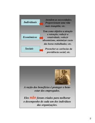 Aula 3 - Gestão de Benefícios