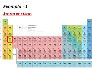 Exemplo - 1
ÁTOMO DE CÁLCIO
 