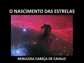 O NASCIMENTO DAS ESTRELASNEBULOSA CABEÇA DE CAVALO