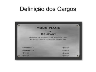 Definição dos Cargos 