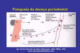 por Carlos Marcelo da Silva Figueredo, DDS, MDSc, PhD
www.periodontiamedica.com
Patogenia da doenPatogenia da doençça periodontala periodontal
 