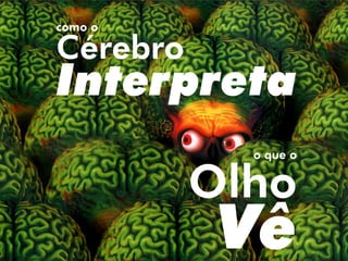 Cérebro
como o
o que o
Olho
Interpreta
Vê
 
