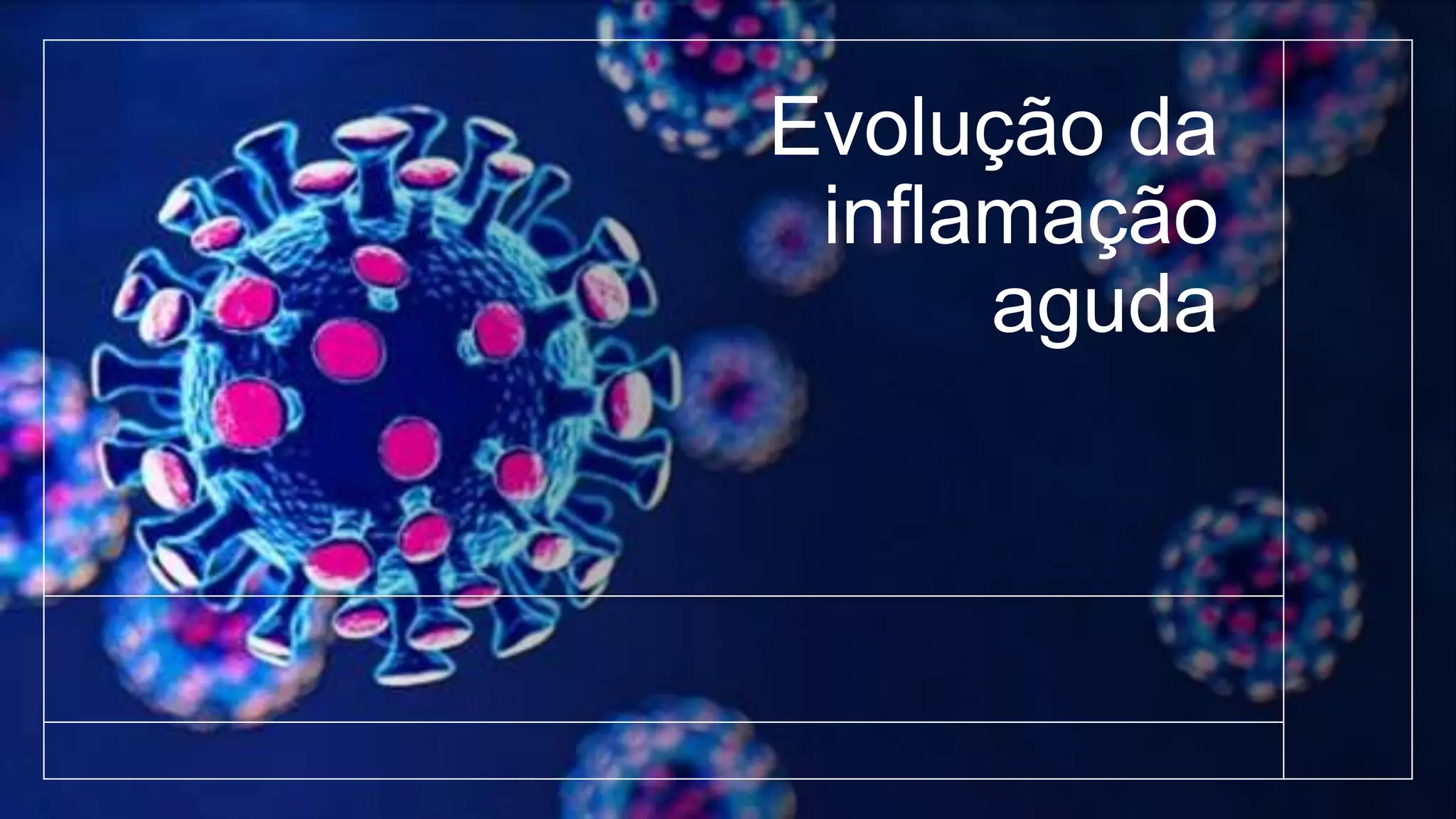 Evolução da
inflamação
aguda
 