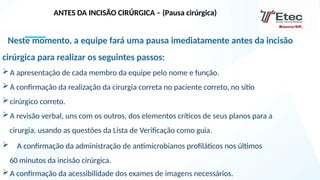 AULA 3- INTRAOPERATÓRIO - assistência de enfermagem | PPTX