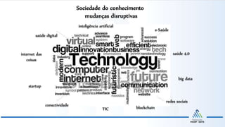 blockchain
saúde digital
saúde 4.0
internet das
coisas
redes sociais
inteligência artificial
conectividade
TIC
e-Saúde
startup
Sociedade do conhecimento
mudanças disruptivas
big data
 