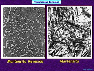 Tratamentos Térmicos 
Profº Villardo 
Martensita Revenida Martensita 
 