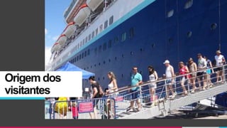 Origem dos
visitantes
 