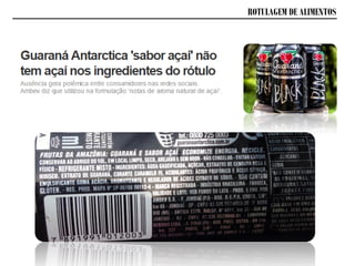 ROTULAGEM DE ALIMENTOS
 