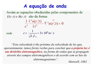 A equação de onda
 