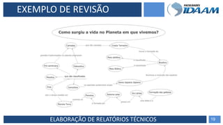 ELABORAÇÃO DE RELATÓRIOS TÉCNICOS 19
EXEMPLO DE REVISÃO
 