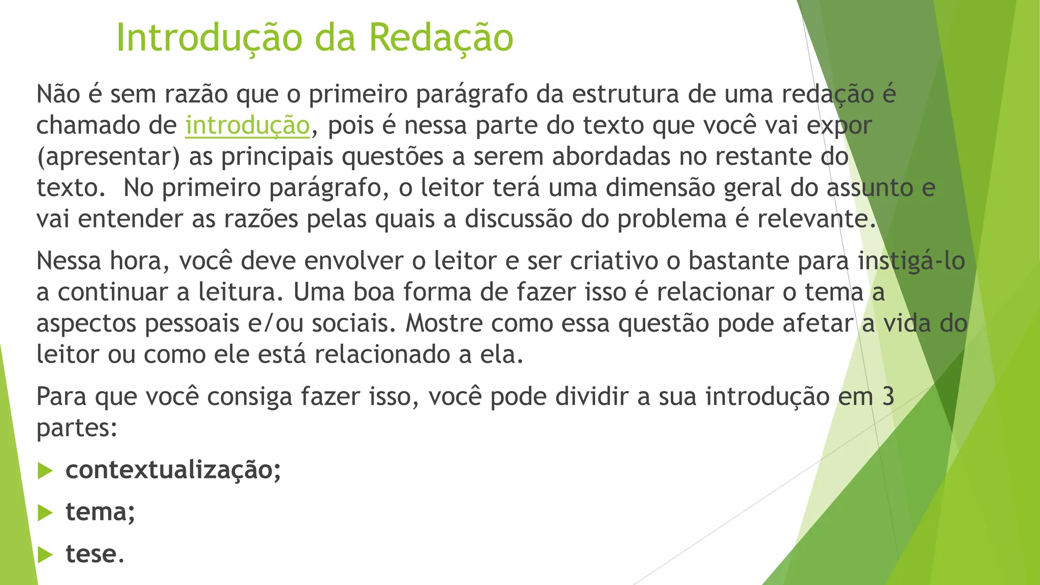 estrutura da redação dissertativa -argumentativa | PPTX