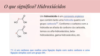 O que significa? Hidroxiácidos
 