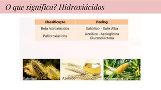 O que significa? Hidroxiácidos
 