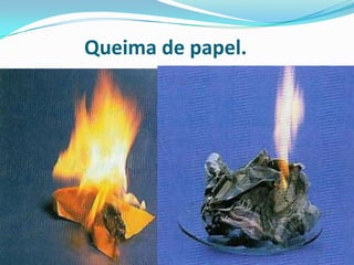 Queima de papel.
 