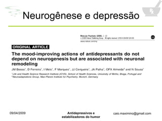 Neurogênese e depressão 