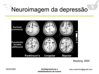 Neuroimagem da depressão Mayberg, 2004 