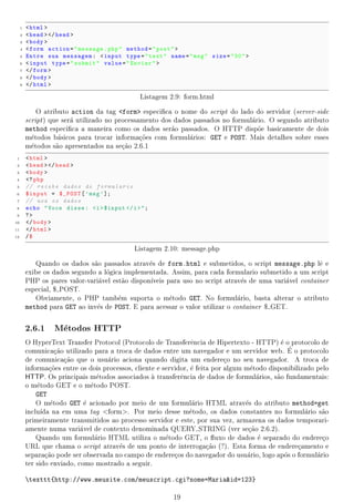 nidas com a tag table. Cada tabela possui linhas (tr) e clulas (td).
                     a                                                                     e
     O contedo da tabela  