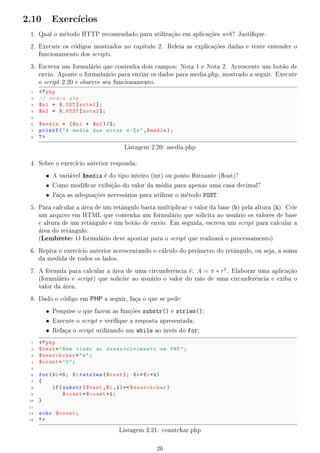 nal dos exerc
                     cios anteriores sua pgina deve ter uma apar^ncia semelhante a  
