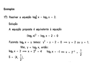 (Aula 3) equações logaritmicas