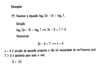 (Aula 3) equações logaritmicas