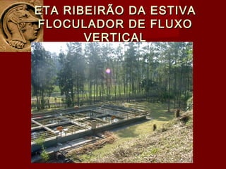 ETA RIBEIRÃO DA ESTIVAETA RIBEIRÃO DA ESTIVA
FLOCULADOR DE FLUXOFLOCULADOR DE FLUXO
VERTICALVERTICAL
 