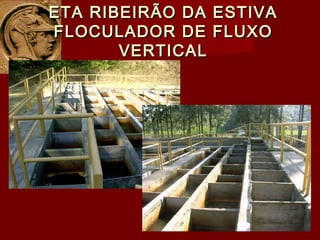 ETA RIBEIRÃO DA ESTIVAETA RIBEIRÃO DA ESTIVA
FLOCULADOR DE FLUXOFLOCULADOR DE FLUXO
VERTICALVERTICAL
 