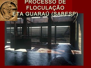 PROCESSO DEPROCESSO DE
FLOCULAÇÃOFLOCULAÇÃO
ETA GUARAÚ (SABESP)ETA GUARAÚ (SABESP)
 