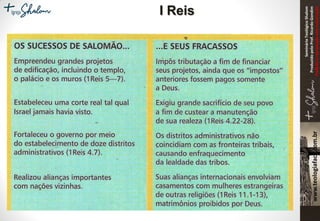 SeminárioTeológicoShalom
ProduzidopeloProf.RicardoGondim
Proibidaareproduçãosemautorização
I Reis
 