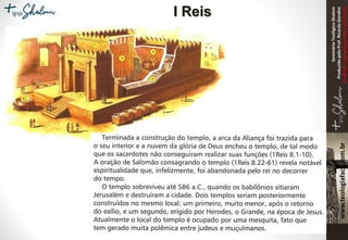 SeminárioTeológicoShalom
ProduzidopeloProf.RicardoGondim
Proibidaareproduçãosemautorização
I Reis
 